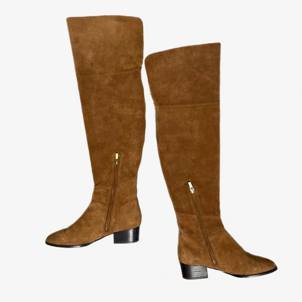 Joie Brown Reeve over the knee suede boots preppy boho western equestrian 5.5